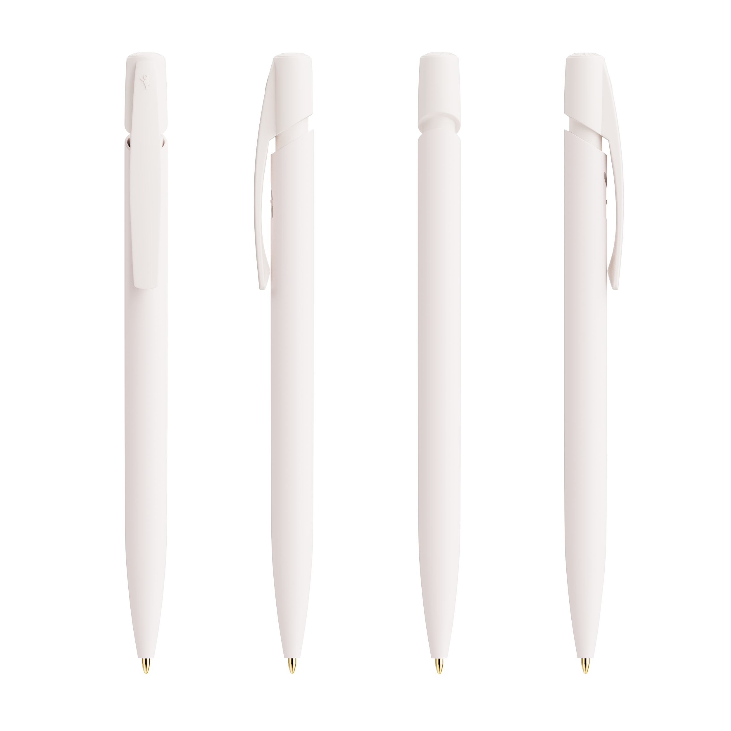 Stylo bille publicitaire BIC® Media Clic Blanc & Blanc